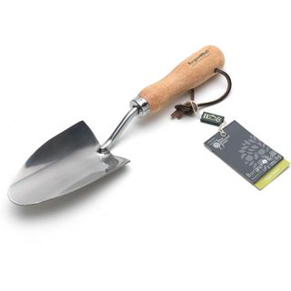 Burgon and Ball hand trowel with wooden handle