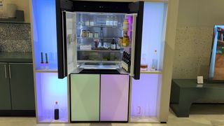 a photo of an LG smart fridge at IFA 2022