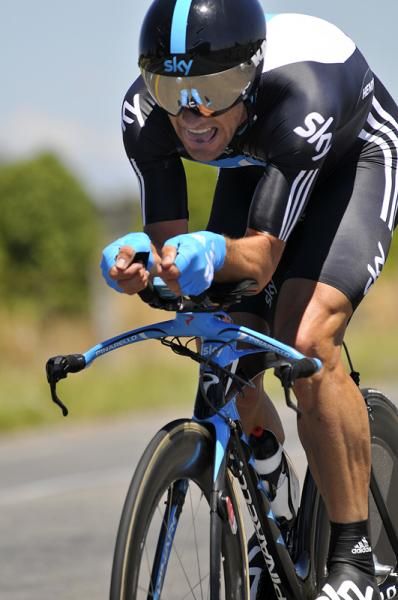 Greg Henderson from Team Sky on his way to third place