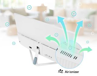 diagram of air purifier on back of monitor