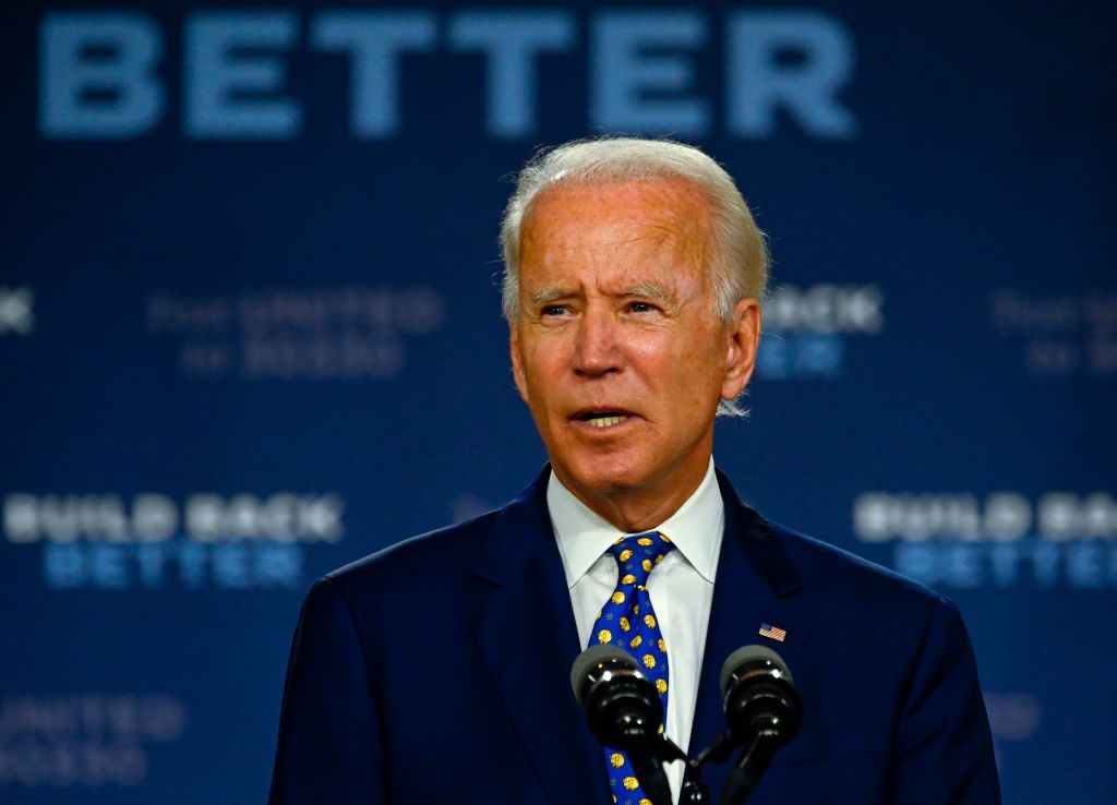 US Democratic presidential candidate and former Vice President Joe Biden speaks during a campaign event at the William &amp;quot;Hicks&amp;quot; Anderson Community Center in Wilmington, Delaware on July 28, 20