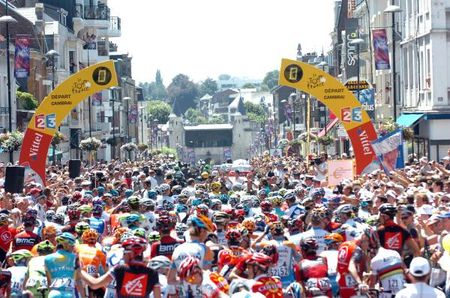 The Tour de France peloton is about to roll out of Cambrai