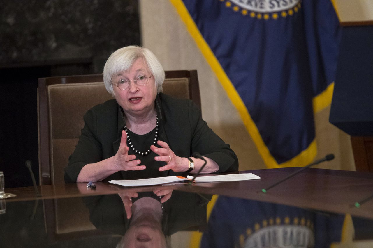 Janet Yellen speaks in Washington, D.C.