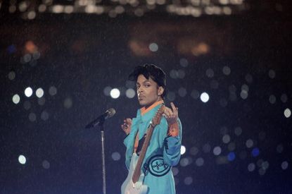 Watch Prince's Superbowl performance in the rain. 