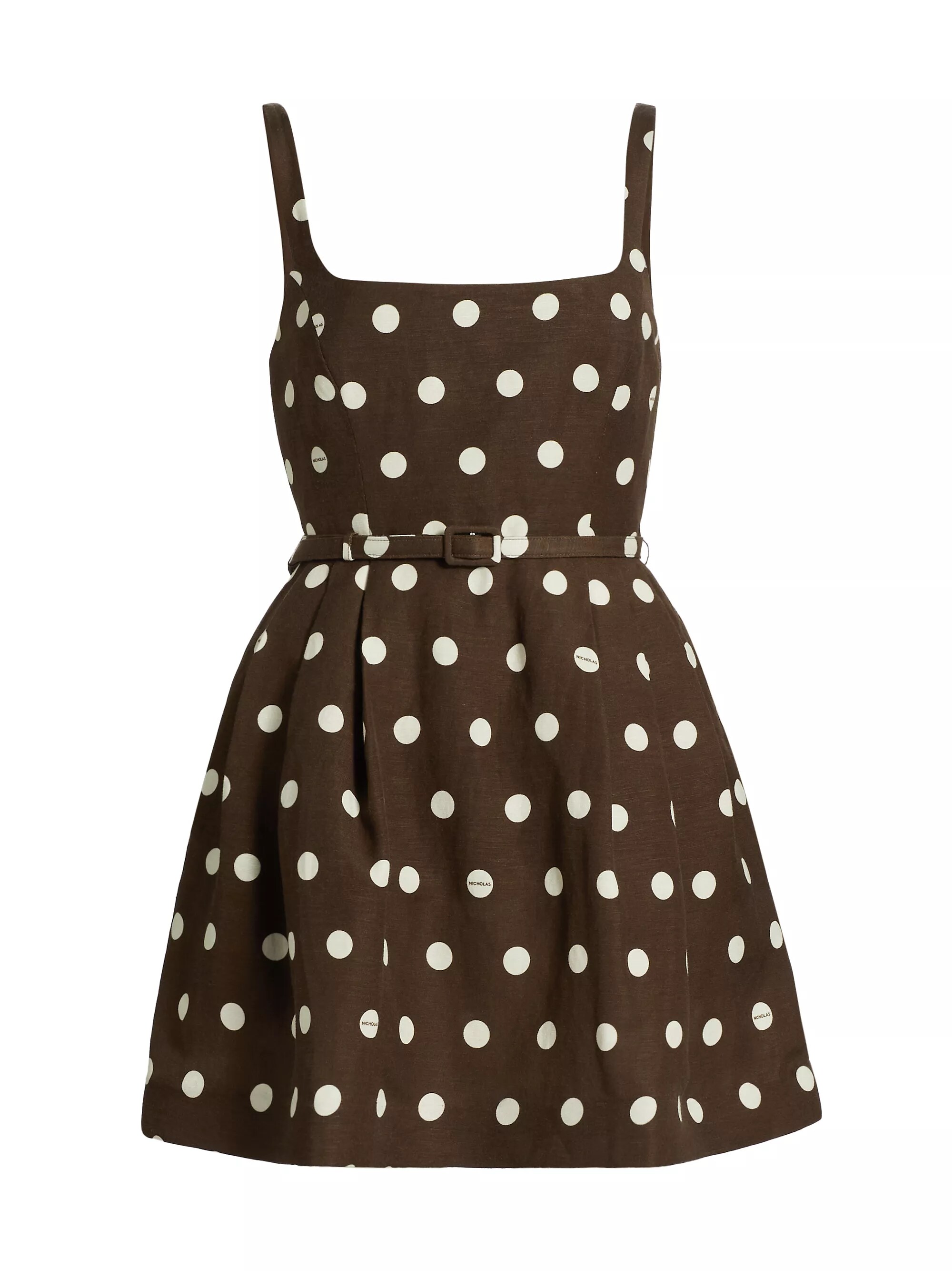 Demetra Polka Dot Fit & Flare Minidress