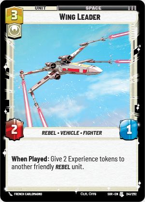 Star Wars: Unlimited cards against a plain background