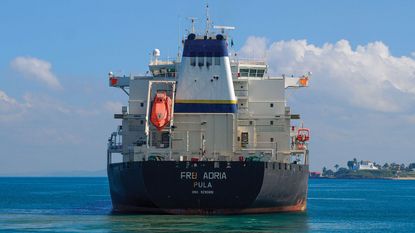 An oil tanker off the coast of Salvador, Brazil