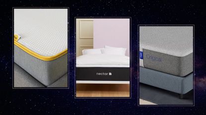 Comp image of the best mattress sales and deals available to buy now, including picks from Caspar, Eve and more