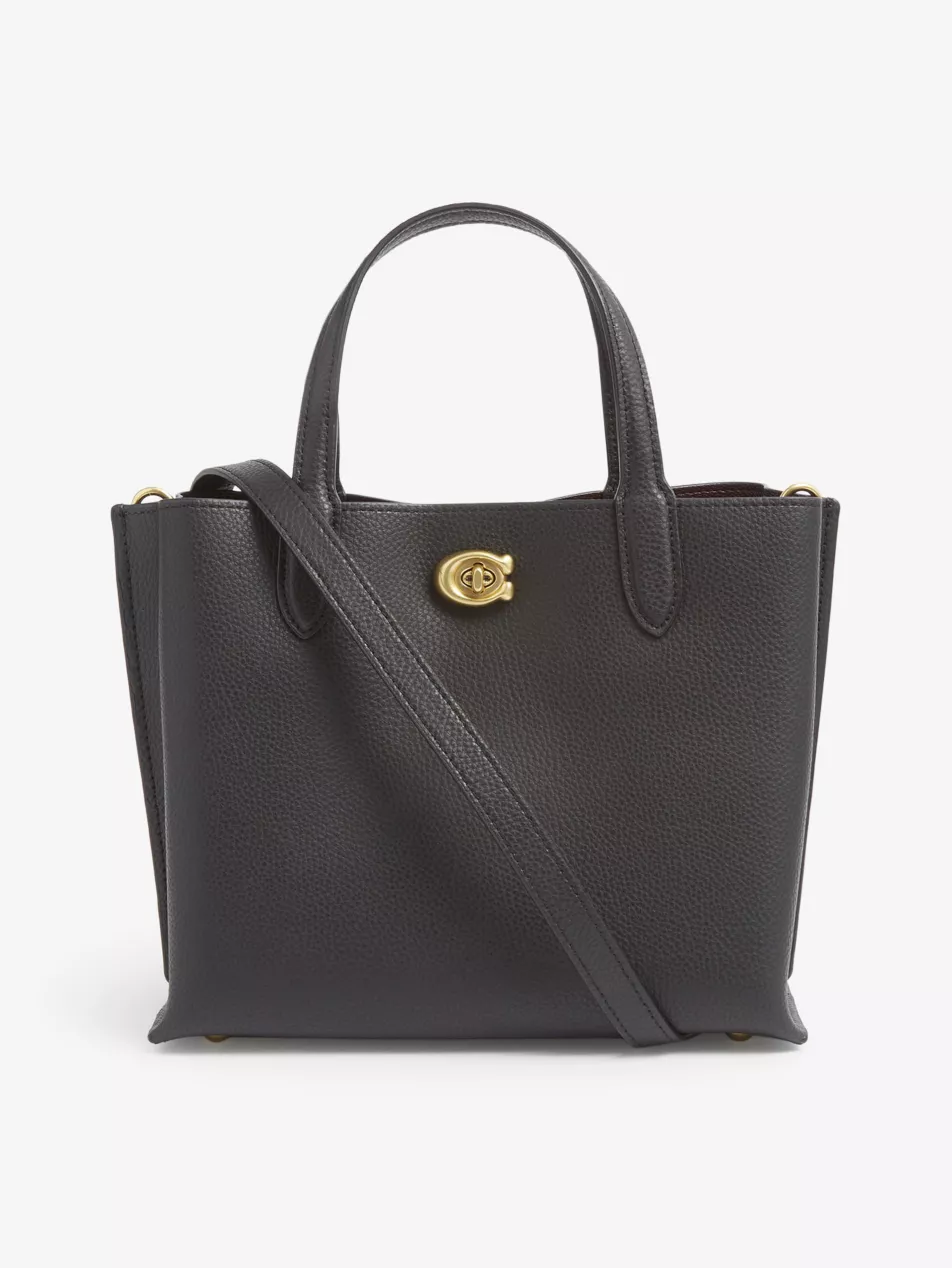 Willow Logo-Embellished Leather Tote Bag