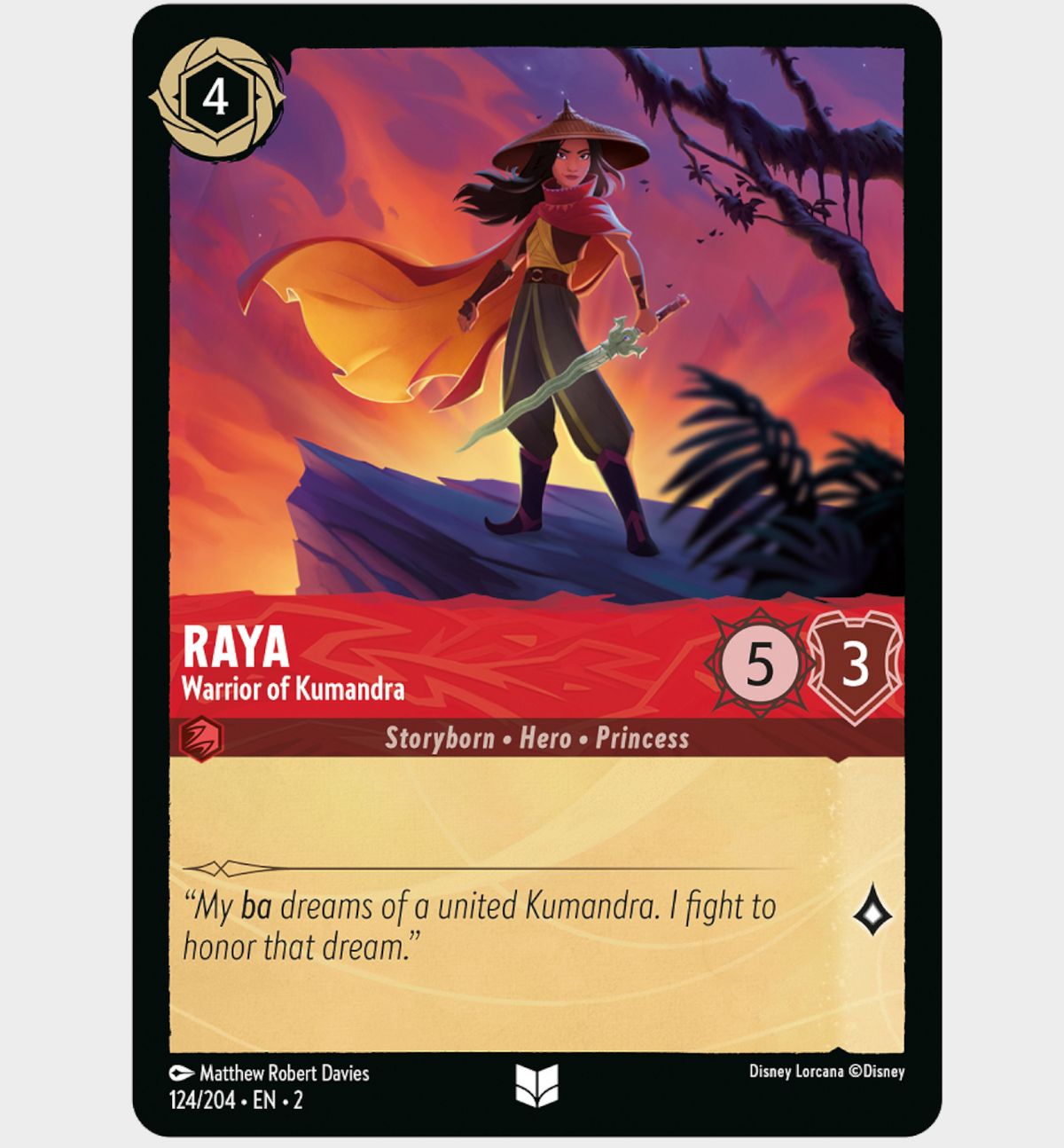 Disney Lorcana cards on a plain background