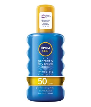 the best sun cream: Nivea Sun Protect & Dry Touch Invisible Sunscreen Spray