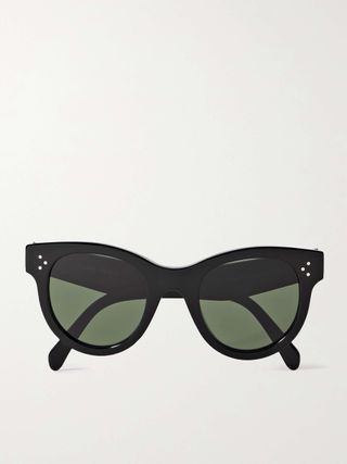 Round-Frame Acetate Sunglasses