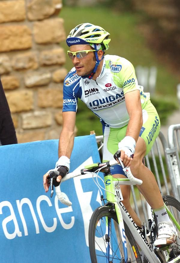Ivan Basso (Liquigas-Cannondale) lost 1:13 on the stage