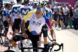 Giro d'Italia 2025: Egan Bernal of Colombia and Team INEOS Grenadiers prior to the 108th Giro dItalia 2025 Stage 8 a 197km stage from Giulianova to Castelraimondo UCIWT on May 17 2025 in Giulianova Italy Photo by Dario BelingheriGetty Images