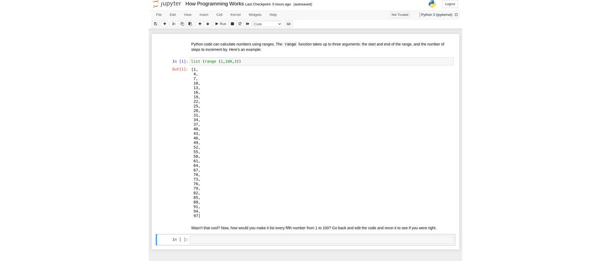 The Jupyter Labs dashboard