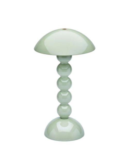 Sage Lacquer Rechargeable Bobbin LED Lamp