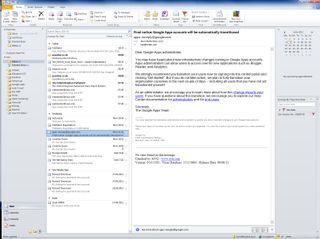 One thing you don’t get with OpenOffice is an email client and contact manager such as Microsoft Outlook.