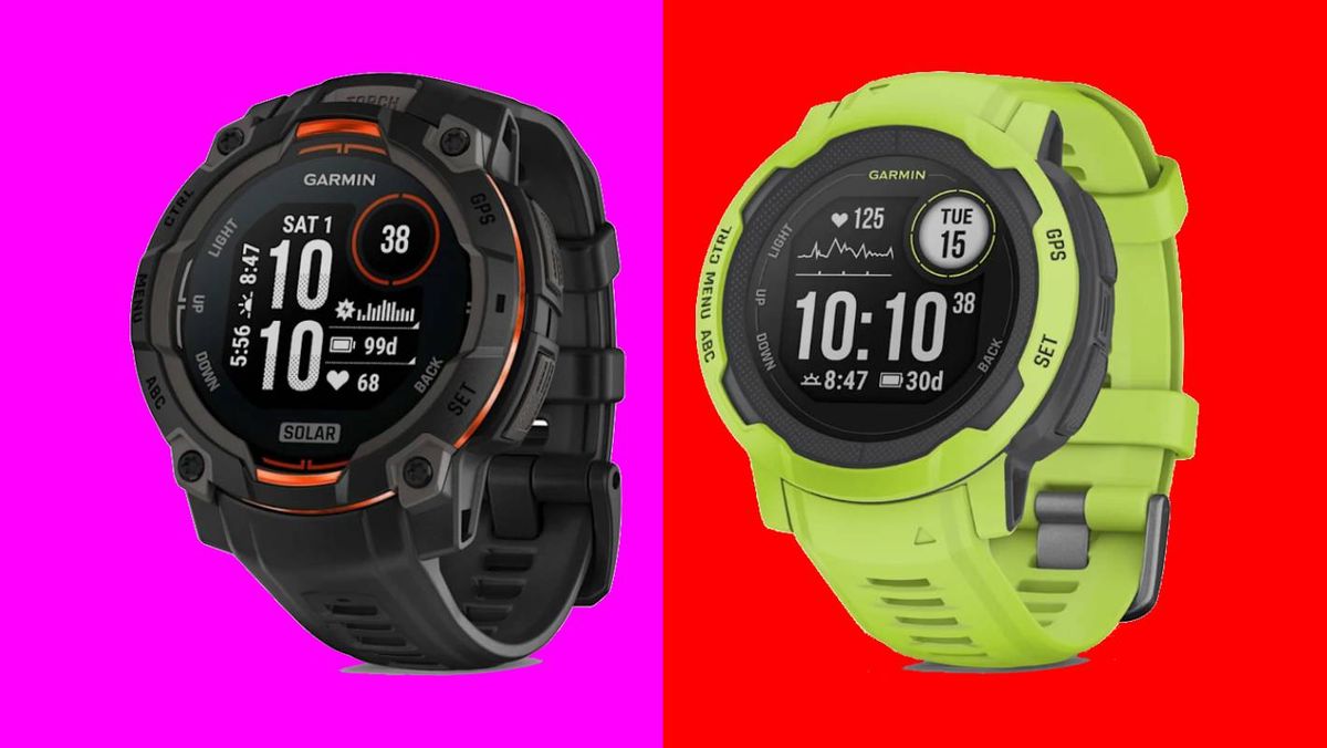 Garmin Instinct 3 (left) and Garmin Instinct 2 (right)