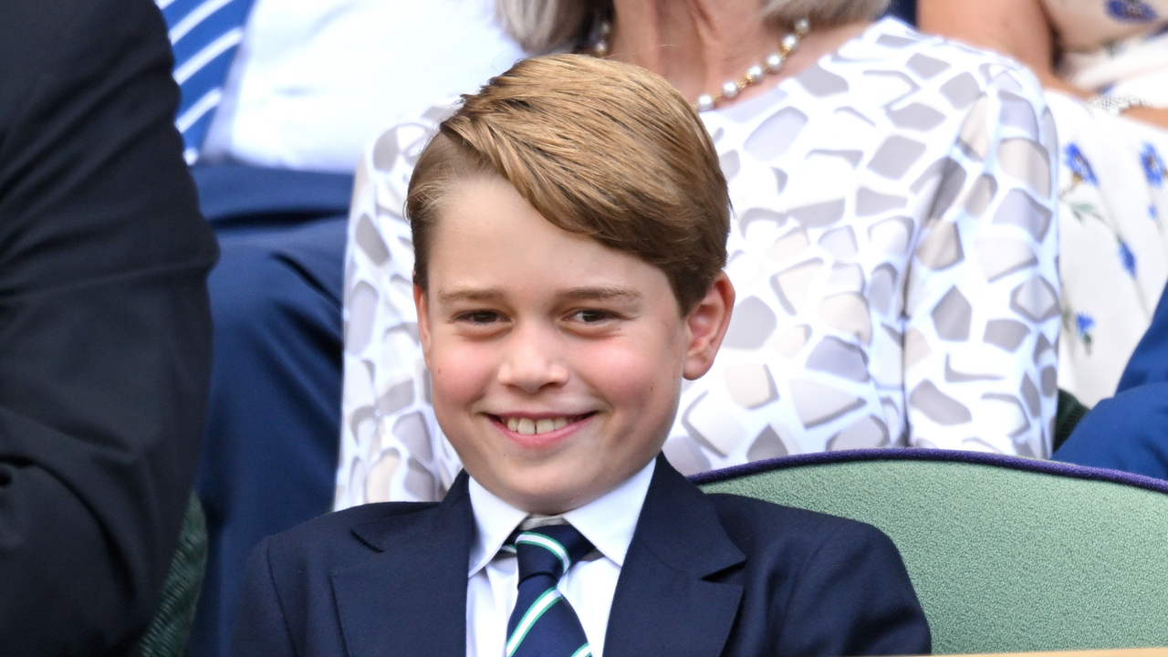 Prince George of Cambridge attends the Men&#039;s Singles Final at All England Lawn Tennis and Croquet Club 