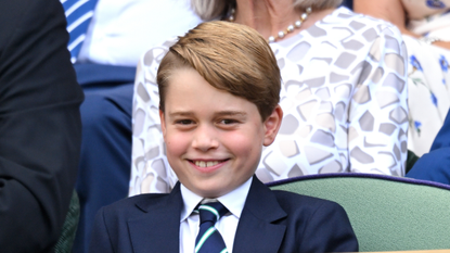 Prince George of Cambridge attends the Men's Singles Final at All England Lawn Tennis and Croquet Club 