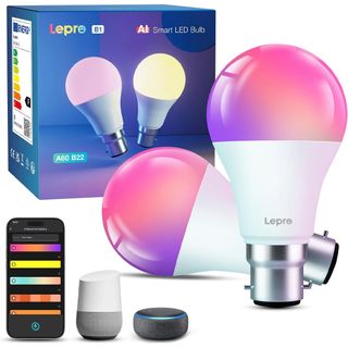 Lepro colour changing smart light bulbs