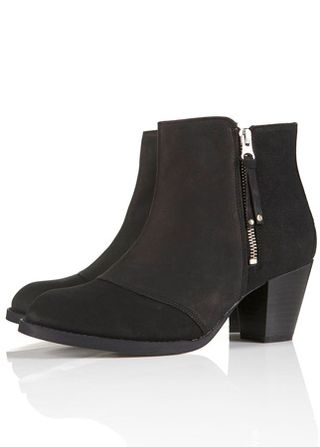 Topshop zip-up ankle boots, £45