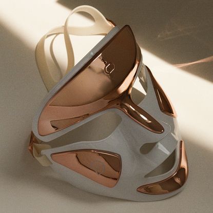 A color photograph of an LED face mask from the brand Dr. Dennis Gross