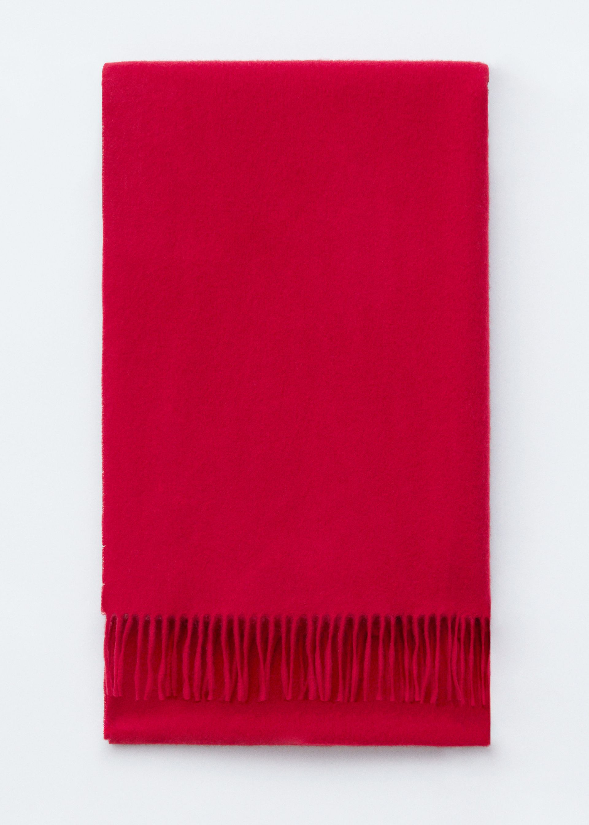 Fringed Wool Blanket Scarf