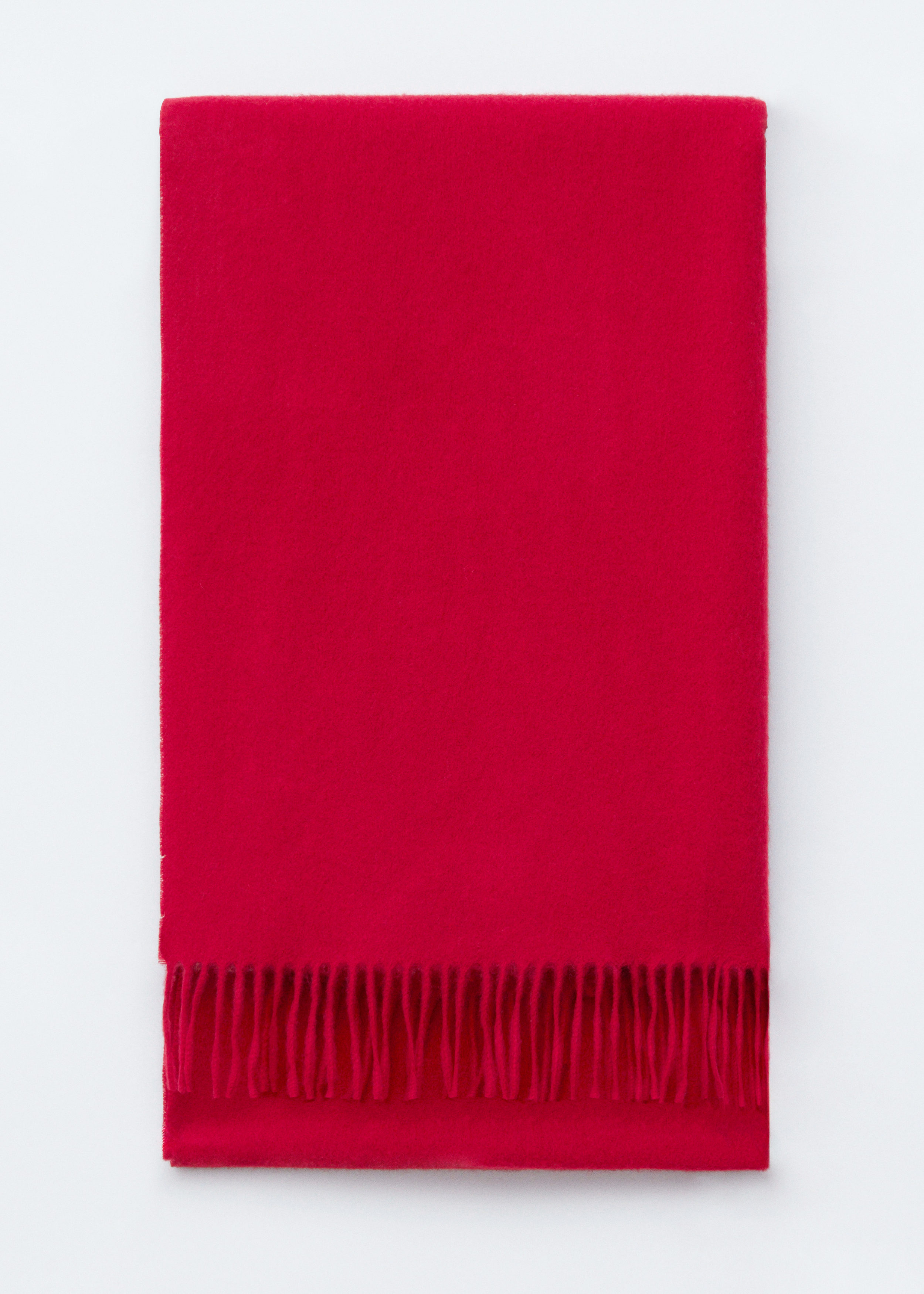 Fringed Wool Blanket Scarf