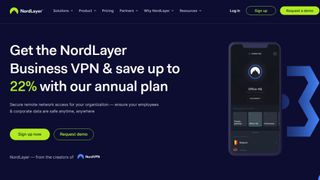 NordLayer website screenshot.