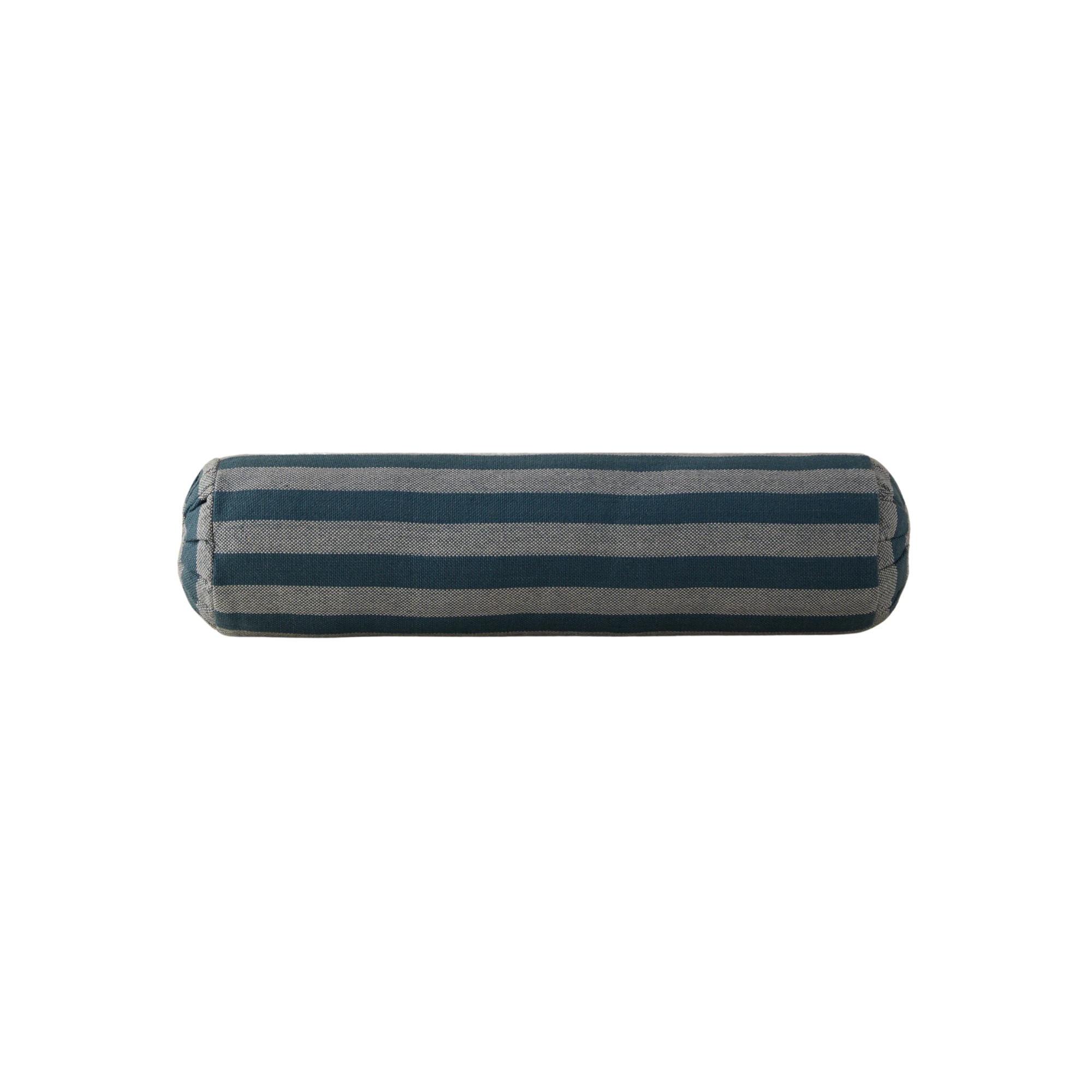 a striped bolster pillow