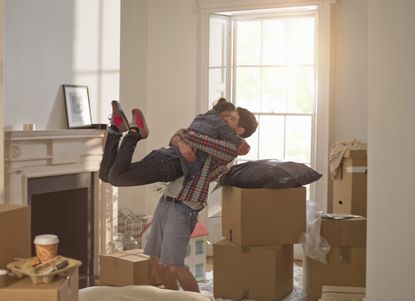 couple moving house