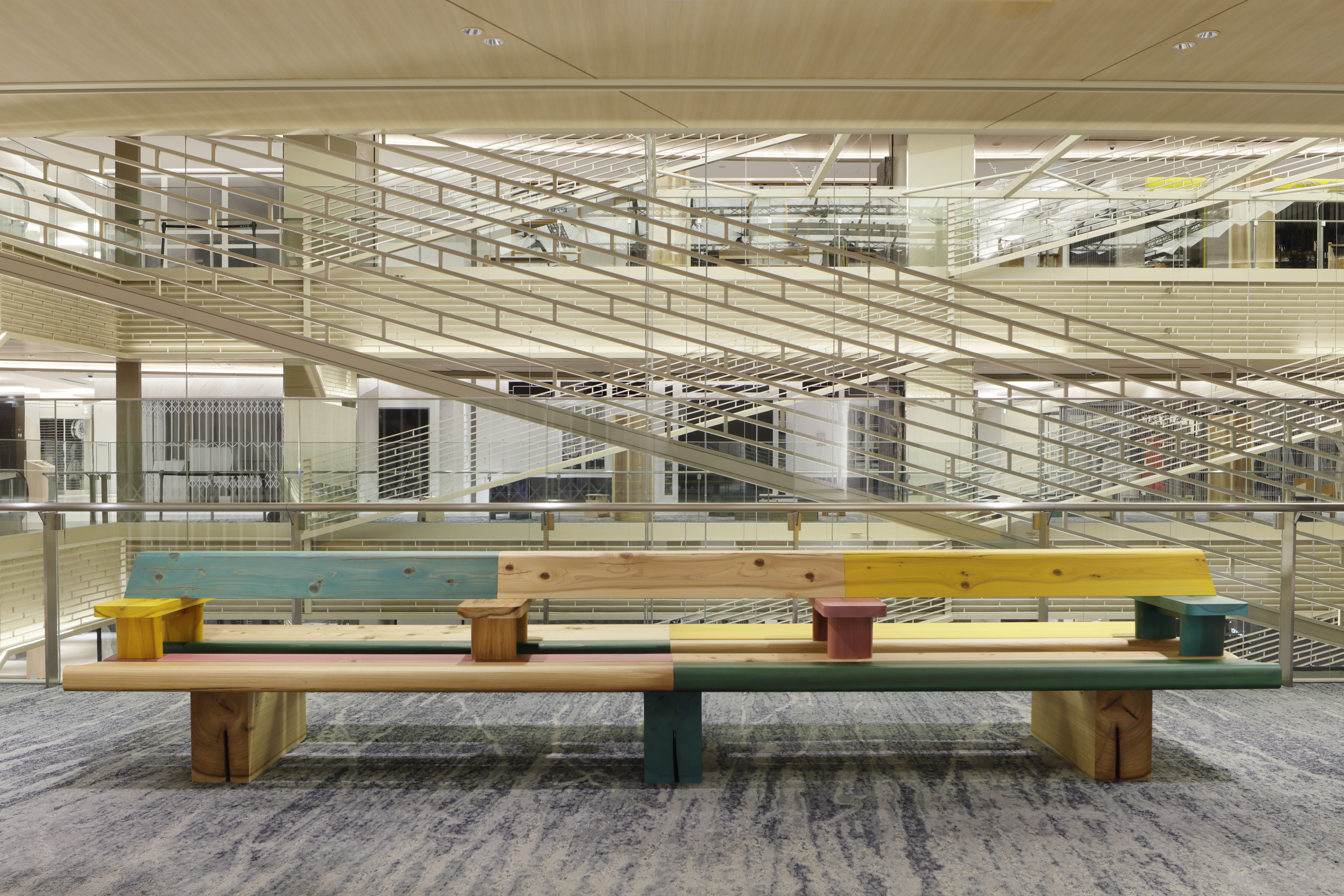 Cedarwood bench by Fabien Cappello