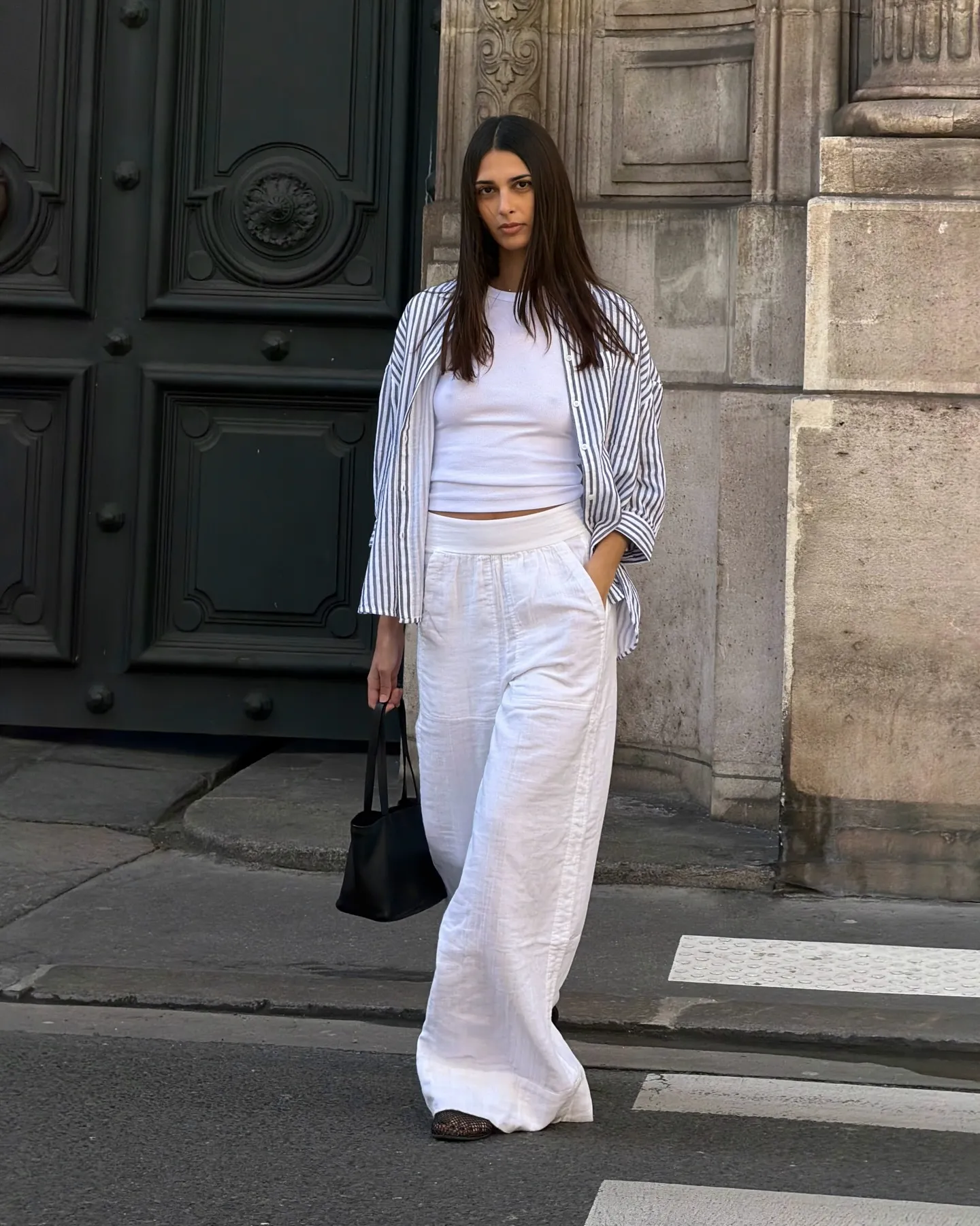 linen outfit idea