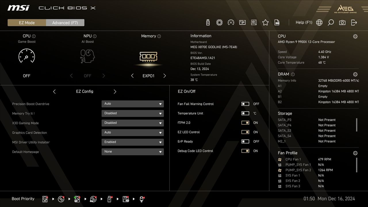 MSI X870E Godlike