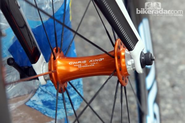 UnitedHealthcare team wheels are built around Chris King hubs.