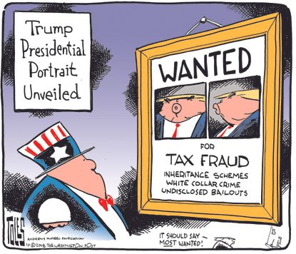 U.S. Trump presidential portrait tax fraud