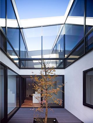 The central atrium and open-air courtyard were their starting point and proved key to the layout arrangement