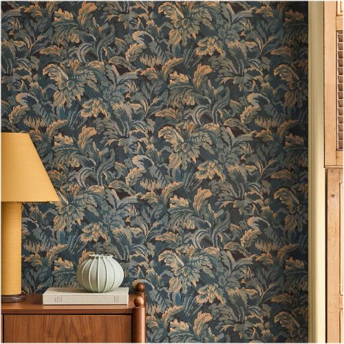 West Elm, Pierce &amp;amp; Ward Leaf Jacquard Peel &amp;amp; Stick Wallpaper