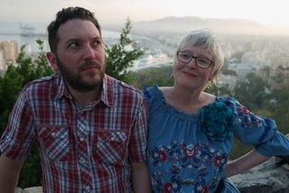 Jon Richardson and his mother-in-law, Gill Adams