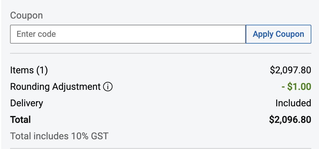 Screenshot showing where to enter Dell coupon code on Dell&#039;s website
