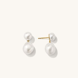 Mejuri, Bold Pearl Drop Earrings