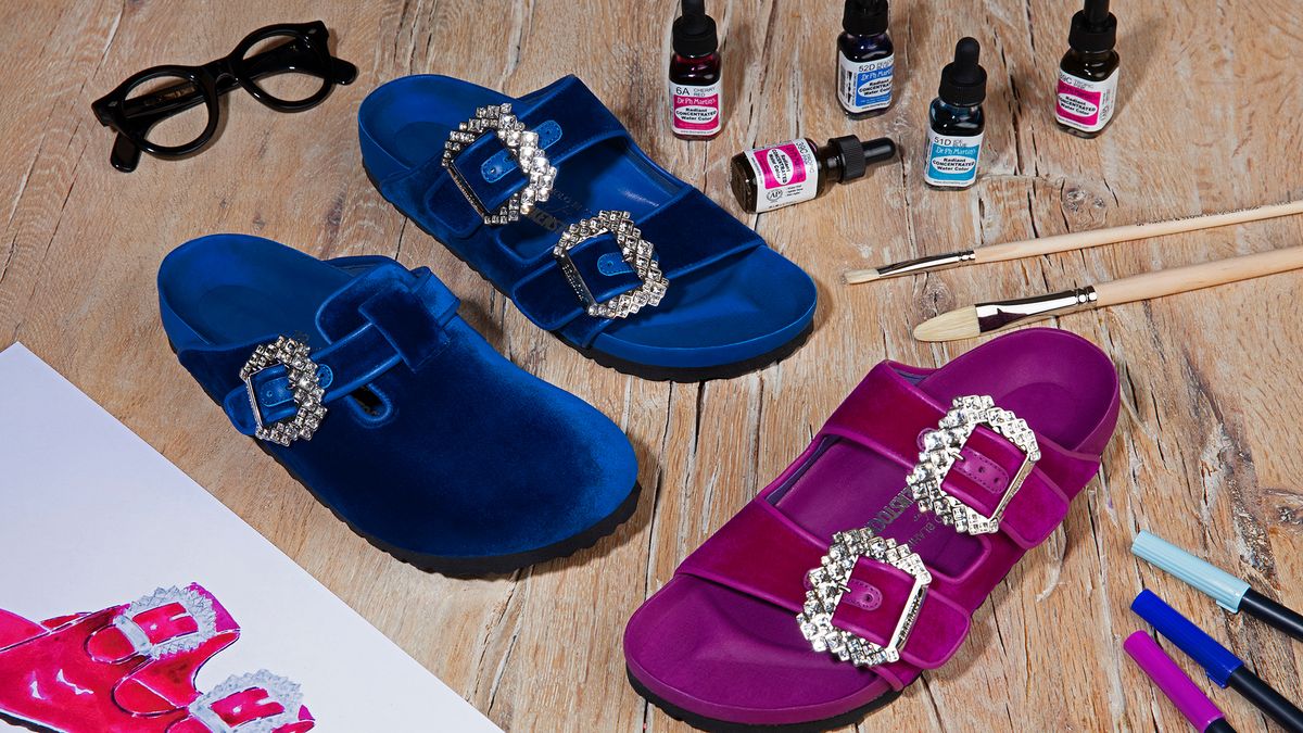 Manolo Blahnik and Birkenstock have collaborated on an epic shoe collection  | Marie Claire UK