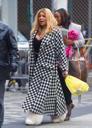 Wendy Williams seen out walking in Manhattan on February 18, 2020 in New York City
