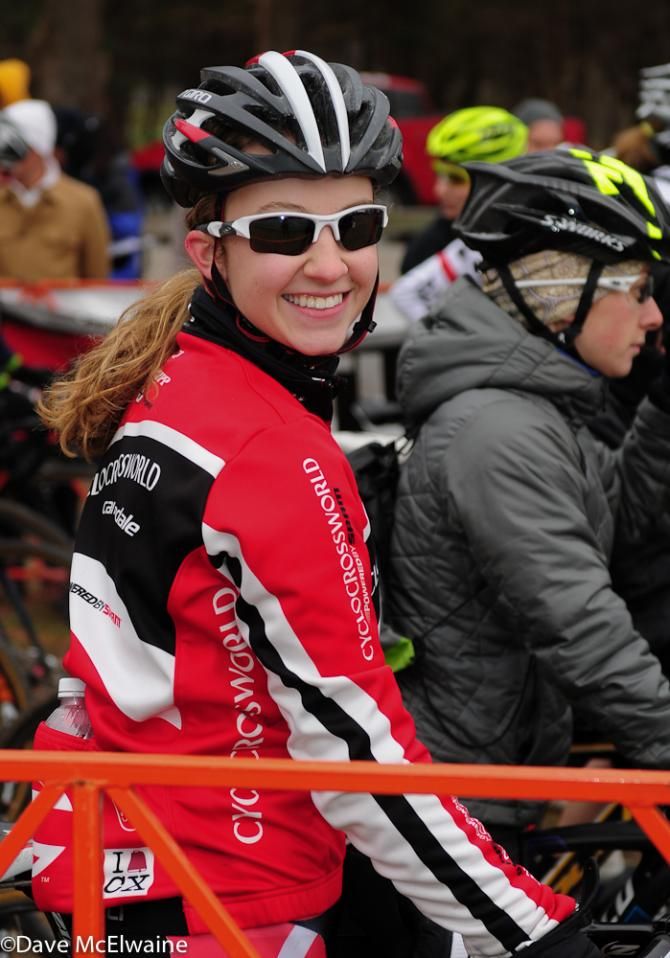 Emma White (Cyclocrossworld.com) was coming off a win on Saturday