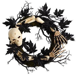 QVC halloween skeleton wreath