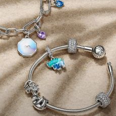 Close up of Pandora bracelet