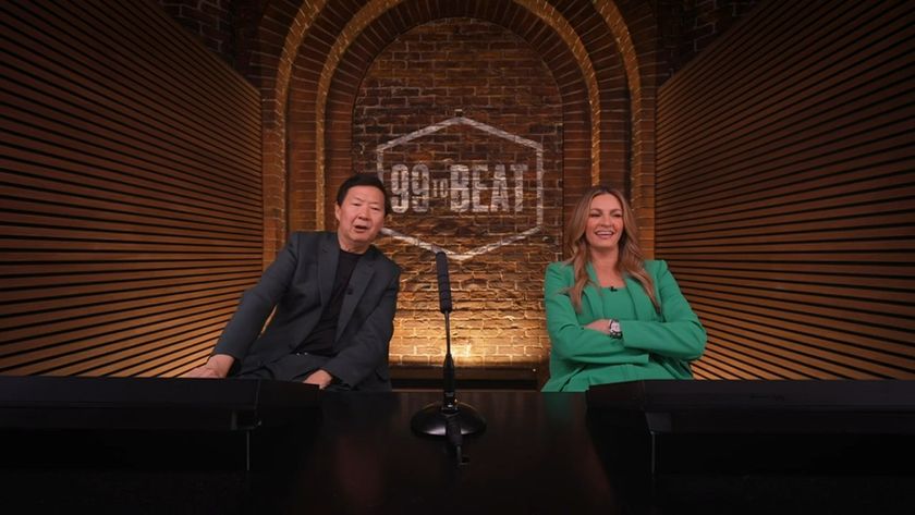 Erin Andrews and Ken Jeong hosting 99 to Beat.