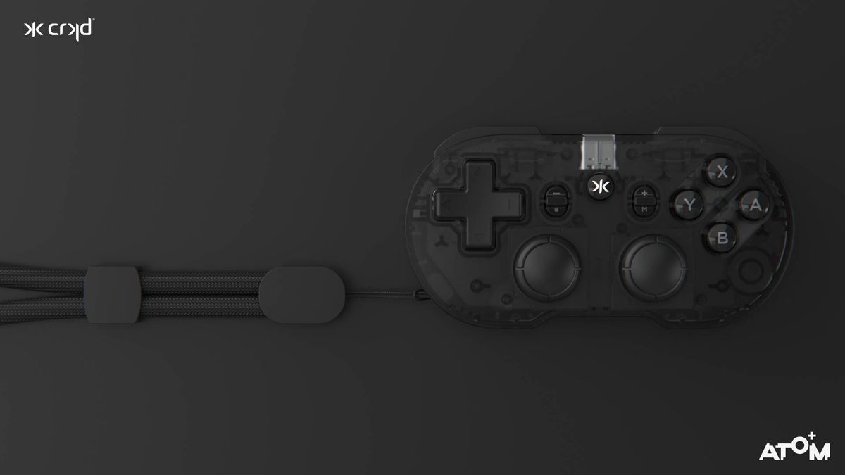 Image of the Smoke Black CRKD Atom+ controller.