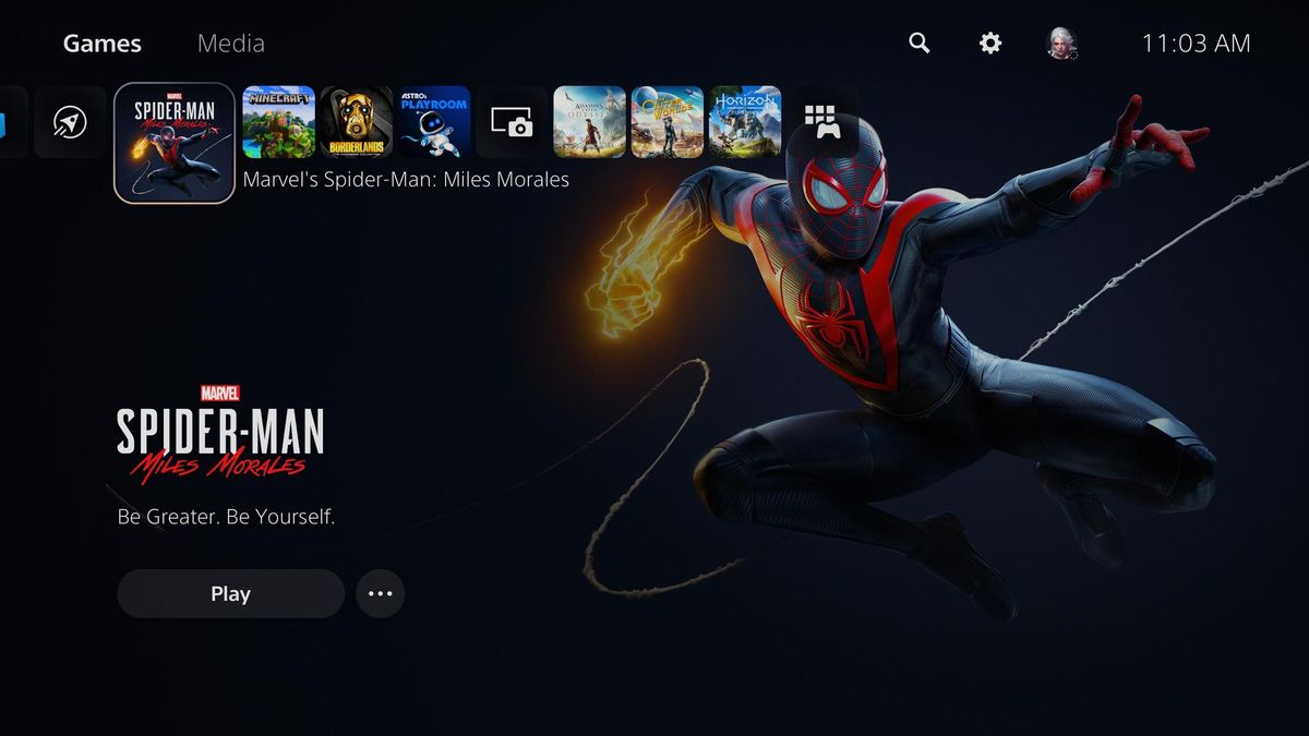 Ps5 Dashboard Miles Morales